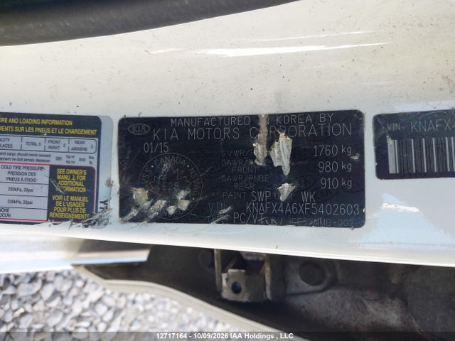 KIA FORTE LX 2015 KNAFX4A6XF5402603 Image 9