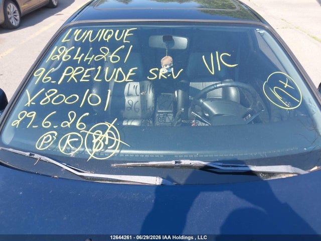 Aukcja sprzedaży 1996 Honda Prelude Sr-v, vin: JHMBB1178TC800101, numer aukcji: 12644261