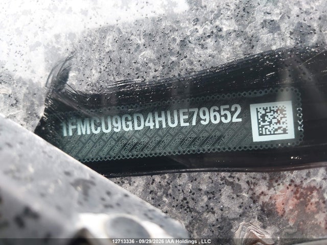 Ford ESCAPE SE 2017 1FMCU9GD4HUE79652 Image 9