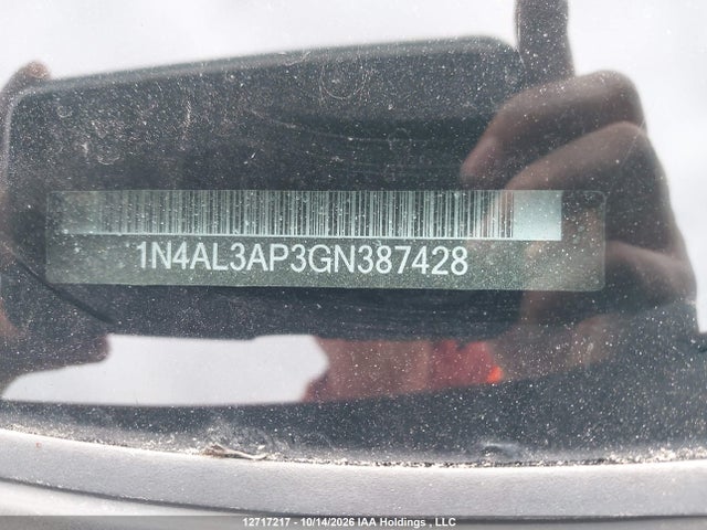 1N4AL3AP3GN387428 Nissan Altima 2.5/s/sv/sl/sr
