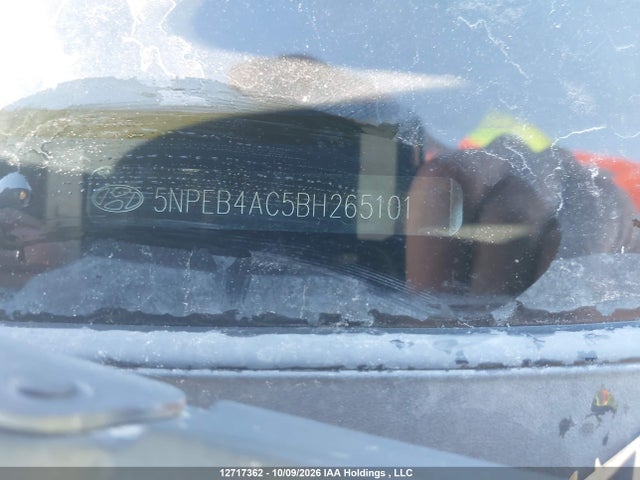 12717362 :رقم المزاد ، 5NPEB4AC5BH265101 vin ، 2011 Hyundai Sonata Gl مزاد بيع