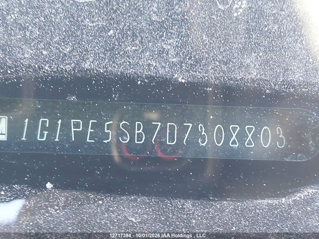 Продаж на аукціоні авто 2013 Chevrolet Cruze Lt, vin: 1G1PE5SB7D7308803, номер лоту: 12717394
