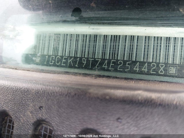 12717408 :رقم المزاد ، 1GCEK19T74E254428 vin ، 2004 Chevrolet Silverado 1500 Ls/lt مزاد بيع