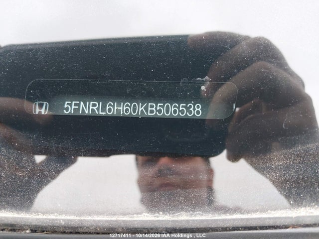 Продаж на аукціоні авто 2019 Honda Odyssey Ex-l, vin: 5FNRL6H60KB506538, номер лоту: 12717411