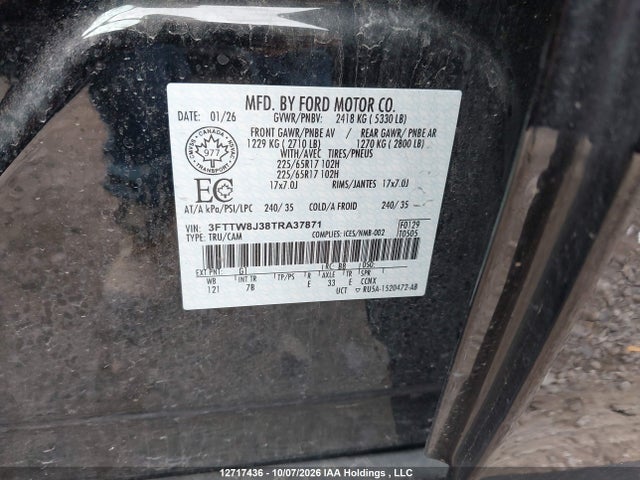 Ford Maverick Xlt 2026 3FTTW8J38TRA37871 Image 19