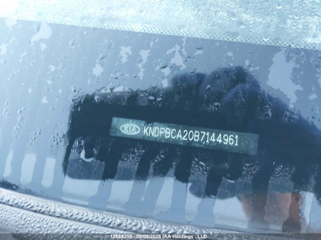 12669338 :رقم المزاد ، KNDPBCA20B7144961 vin ، 2011 Kia Sportage Lx مزاد بيع