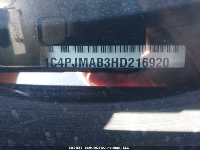 Aukcja sprzedaży 2017 Jeep Cherokee Sport, vin: 1C4PJMAB3HD216920, numer aukcji: 12691558