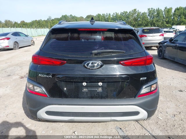 12697523 :رقم المزاد ، KM8K6CABXNU873288 vin ، 2022 Hyundai Kona Preferred Awd With Sun And Leather Package مزاد بيع