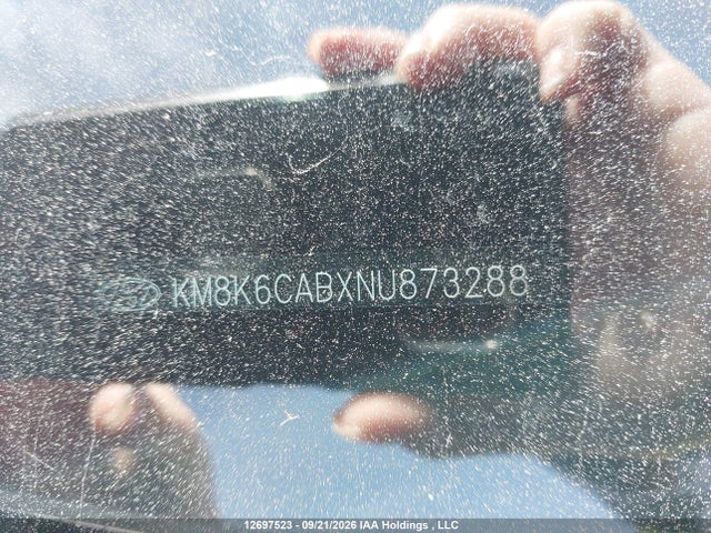 12697523 :رقم المزاد ، KM8K6CABXNU873288 vin ، 2022 Hyundai Kona Preferred Awd With Sun And Leather Package مزاد بيع