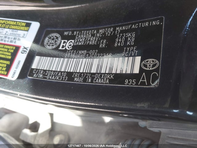 Toyota COROLLA CE 2018 2T1BURHE1JC032318 Image 19