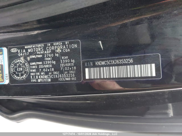 KIA Sedona Sx 2018 KNDMC5C1XJ6353256 Image 17