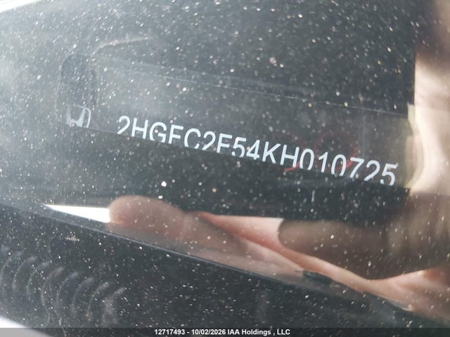 Honda Civic Lx 2019 2HGFC2F54KH010725 Image 16