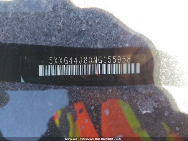 5XXG44J80NG155958 KIA K5 Gt W/black Interior