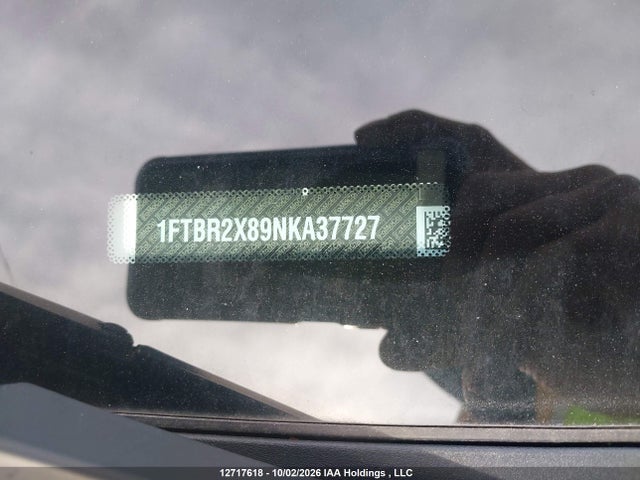 12717618 :رقم المزاد ، 1FTBR2X89NKA37727 vin ، 2022 Ford Transit-250 Cargo مزاد بيع
