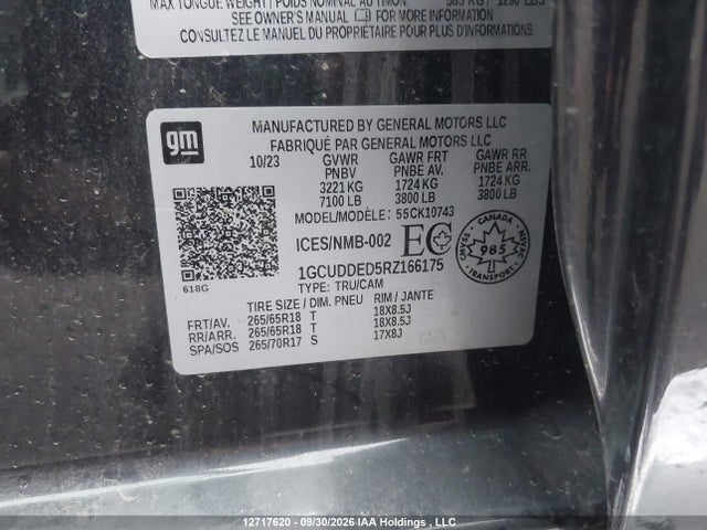 1GCUDDED5RZ166175 Chevrolet Silverado 1500