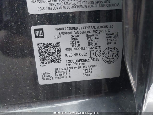 1GCUDDED5RZ166175 Chevrolet Silverado 1500