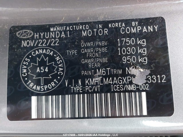 KMHLM4AGXPU473312 Hyundai Elantra Preferred Ivt