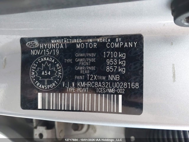 KMHRC8A32LU028168 Hyundai Venue Preferred