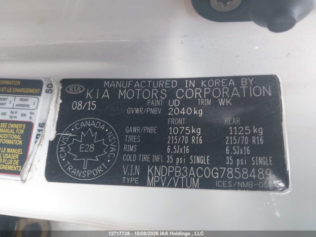 KIA Sportage Lx 2016 KNDPB3AC0G7858489 Image 9