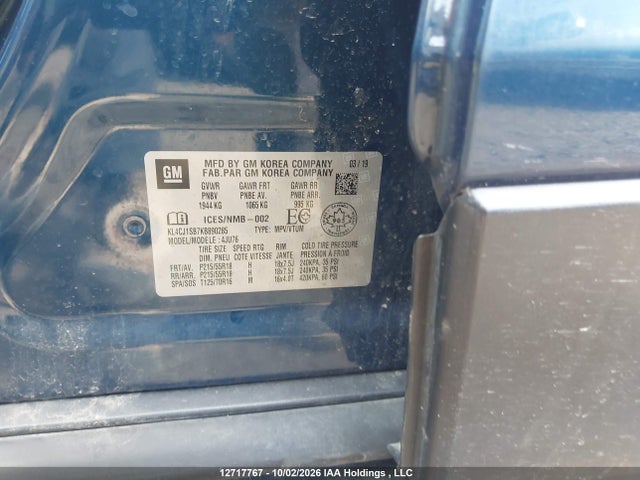 Buick Encore Sport Touring 2019 KL4CJ1SB7KB890285 Image 9