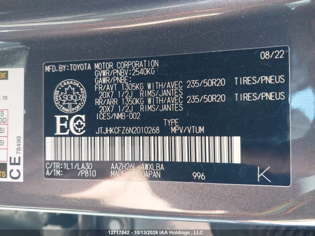Lexus Nx 450h+ 2022 JTJHKCFZ6N2010268 Image 9