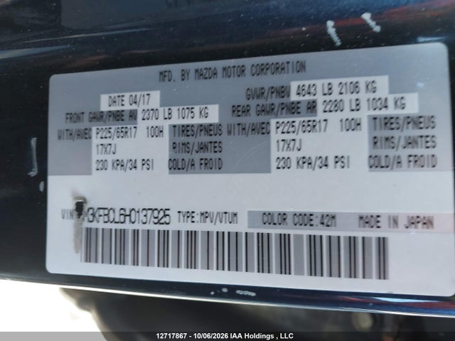 Mazda Cx-5 Gs 2017 JM3KFBCL6H0137925 Image 18