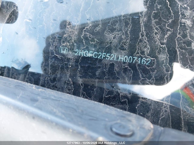 Продаж на аукціоні авто 2020 Honda Civic Lx, vin: 2HGFC2F52LH007162, номер лоту: 12717963