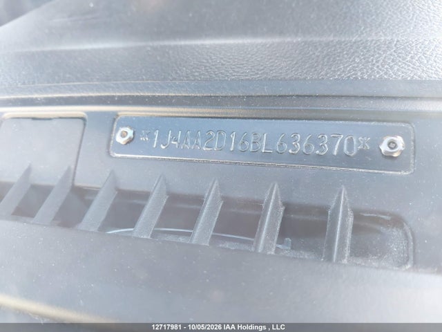 2011 Jeep Wrangler Sport მანქანა იყიდება აუქციონზე, vin: 1J4AA2D16BL636370, აუქციონის ნომერი: 12717981