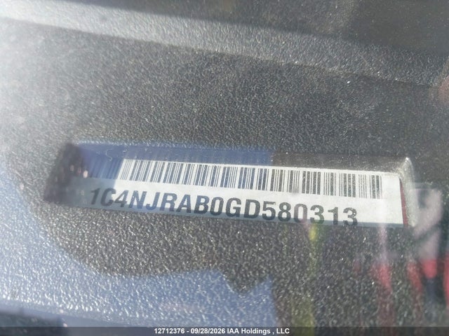 Aukcja sprzedaży 2016 Jeep Patriot Sport/north, vin: 1C4NJRAB0GD580313, numer aukcji: 12712376