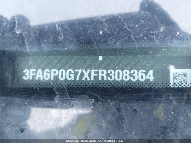 Продаж на аукціоні авто 2015 Ford Fusion S, vin: 3FA6P0G7XFR308364, номер лоту: 12664220