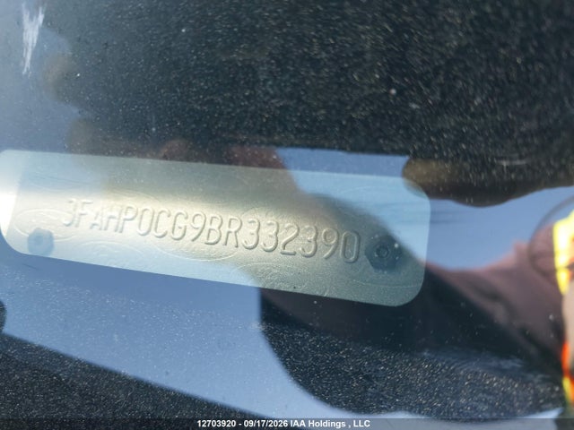 12703920 :رقم المزاد ، 3FAHP0CG9BR332390 vin ، 2011 Ford Fusion Sel مزاد بيع