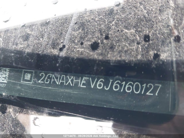 2018 Chevrolet Equinox Ls მანქანა იყიდება აუქციონზე, vin: 2GNAXHEV6J6160127, აუქციონის ნომერი: 12714478