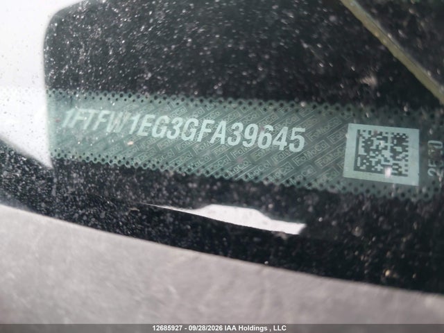 1FTFW1EG3GFA39645 Ford F-150 Xlt