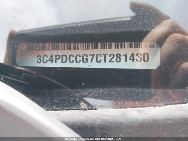 12718082 :رقم المزاد ، 3C4PDCCG7CT281430 vin ، 2012 Dodge Journey Sxt   Crew مزاد بيع