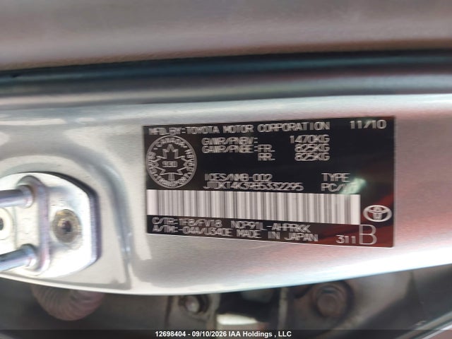 Auction sale of the 2011 Toyota Yaris Le, vin: JTDKT4K39B5332295, lot number: 12698404
