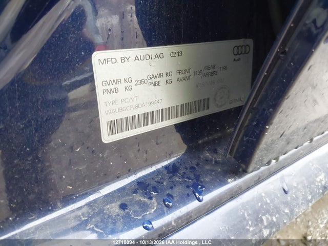 Продажа на аукционе авто 2013 Audi S4, vin: WAUBGCFL8DA199447, номер лота: 12718094