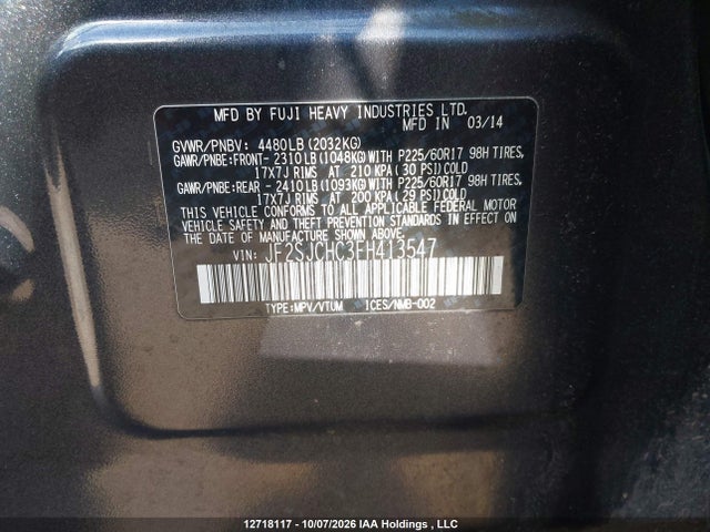 Продажа на аукционе авто 2015 Subaru Forester 2.5i Touring Package, vin: JF2SJCHC3FH413547, номер лота: 12718117
