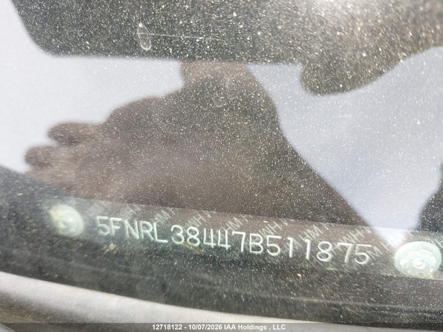 Продаж на аукціоні авто 2007 Honda Odyssey Ex, vin: 5FNRL38447B511875, номер лоту: 12718122