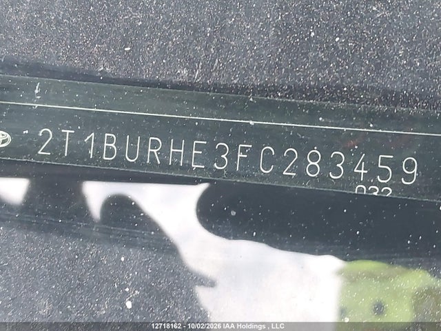 Продажа на аукционе авто 2015 Toyota Corolla L/le/le Pls/prm/s/s Pls, vin: 2T1BURHE3FC283459, номер лота: 12718162
