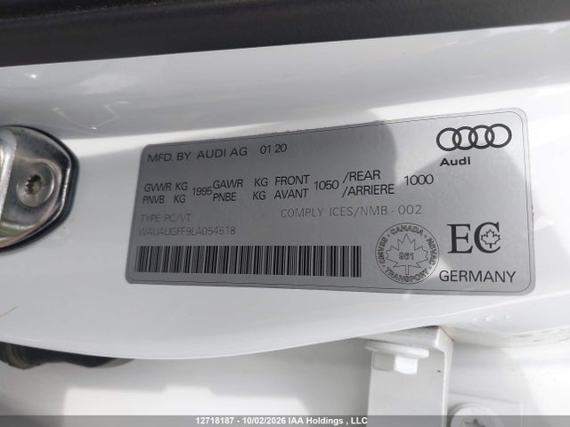 Audi A3 PREMIUM 2020 WAUAUGFF9LA054518 Image 20