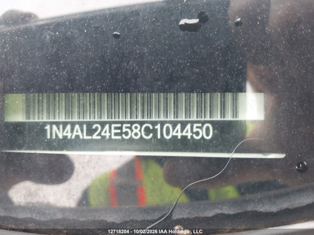2008 Nissan Altima მანქანა იყიდება აუქციონზე, vin: 1N4AL24E58C104450, აუქციონის ნომერი: 12718204