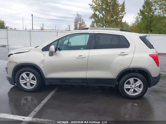 Продаж на аукціоні авто 2015 Chevrolet Trax 2lt, vin: 3GNCJLSB9FL116620, номер лоту: 12718209