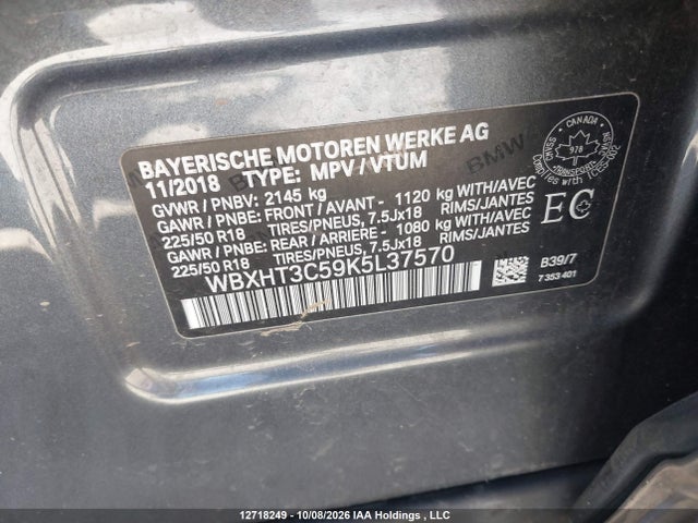 WBXHT3C59K5L37570 BMW X1 Xdrive28i