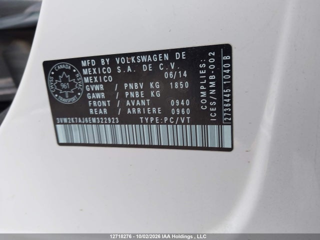 Volkswagen Jetta 2014 3VW2K7AJ6EM322923 Image 19