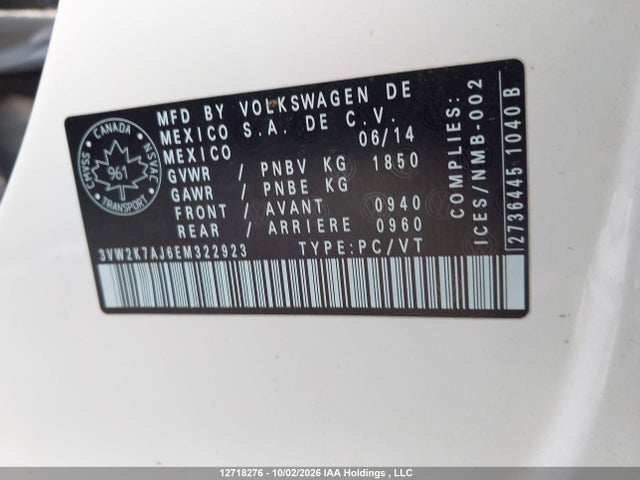Volkswagen Jetta 2014 3VW2K7AJ6EM322923 Image 20