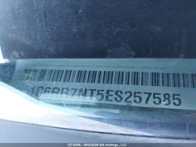Продаж на аукціоні авто 2014 Ram 1500 Laramie, vin: 1C6RR7NT5ES257585, номер лоту: 12718305