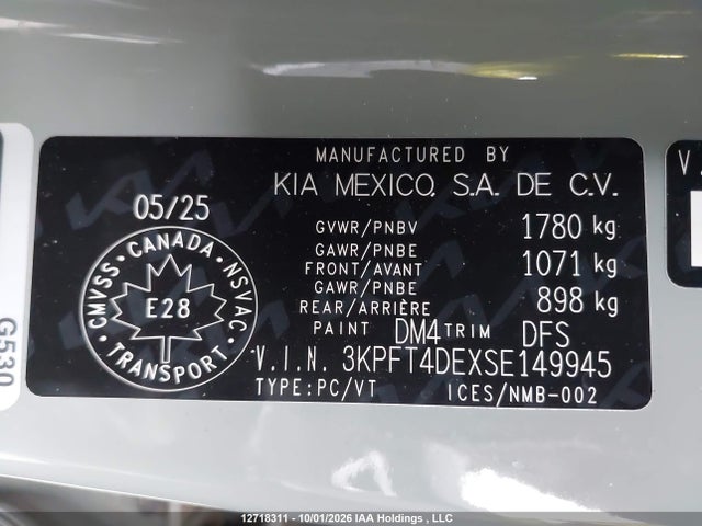 KIA K4 Lx/lxs 2025 3KPFT4DEXSE149945 Image 18