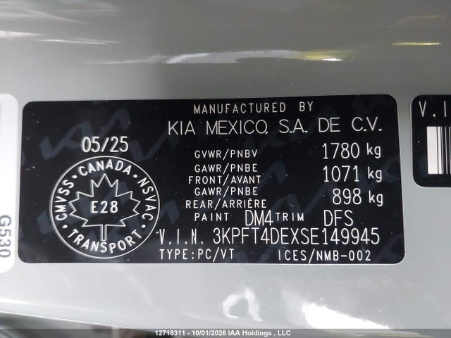 KIA K4 Lx/lxs 2025 3KPFT4DEXSE149945 Image 9
