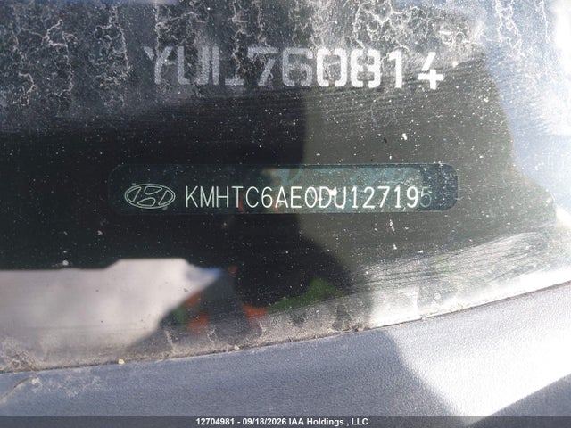 12704981 :رقم المزاد ، KMHTC6AE0DU127195 vin ، 2013 Hyundai Veloster Turbo مزاد بيع