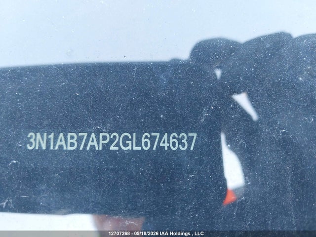 12707268 :رقم المزاد ، 3N1AB7AP2GL674637 vin ، 2016 Nissan Sentra 1.8 S/1.8 Sl/1.8 Sr/1.8 Sv مزاد بيع